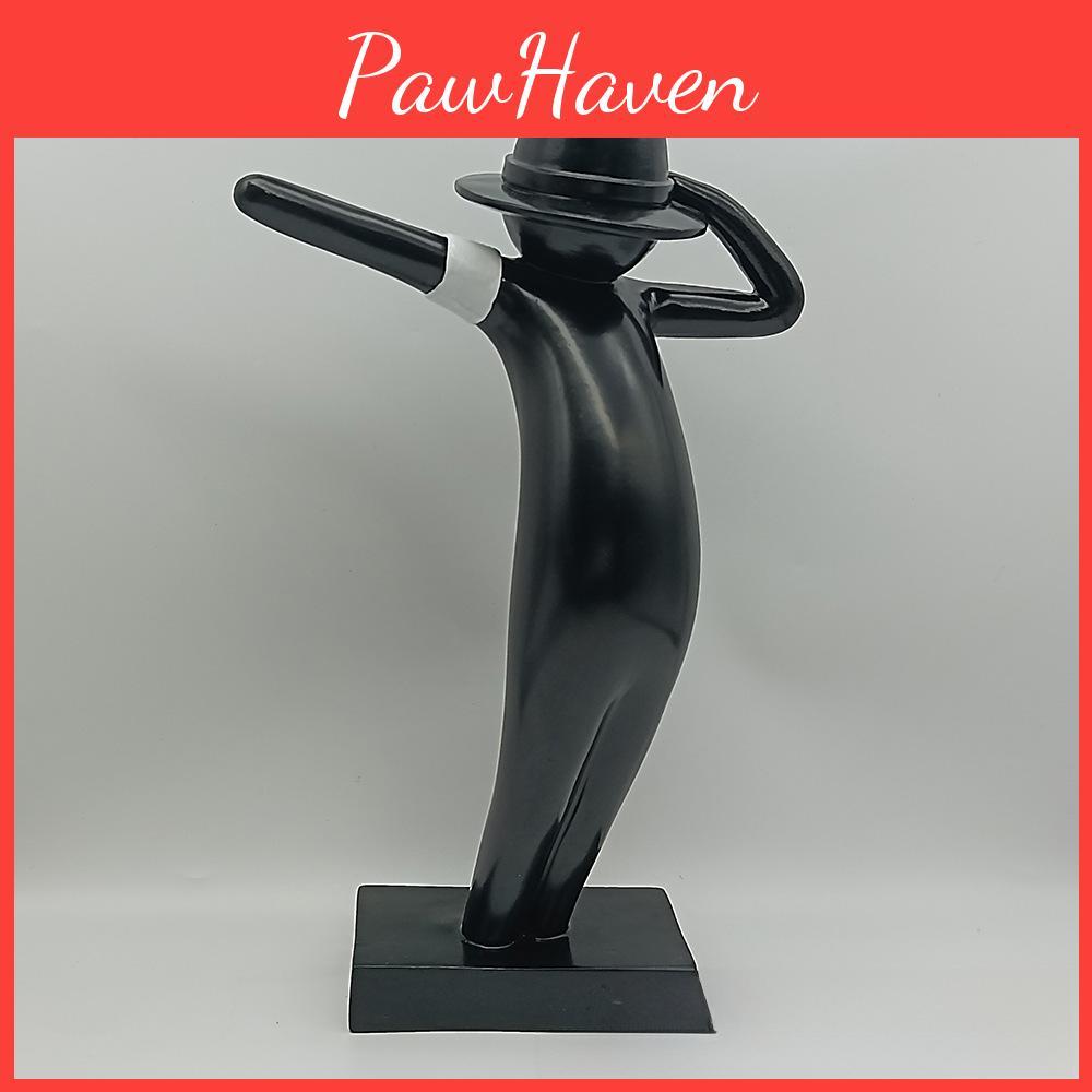 Scultura Figurina Decorazione Casa Minimalista Moderna Unica di Michael Jackson in Resina nero