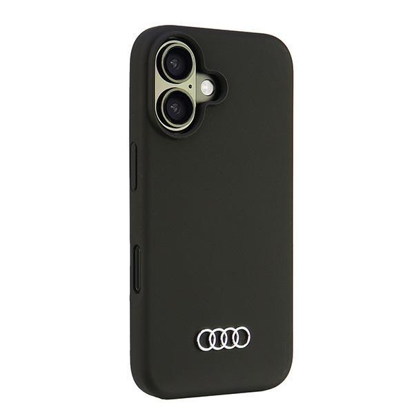 Audi Silicone Case Iphone 16 6.1Czarny/Black Hardcase Au-Lsrip16-Q3/D1-Bk