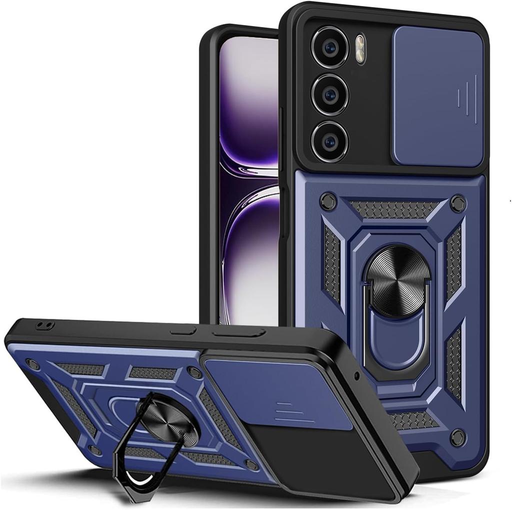 Armor Case For OPPO Reno 12 Pro 5G Reno 13 Reno12 Reno13 Cover Lens Protection With Ring Magnetic Holder Coque Fundas