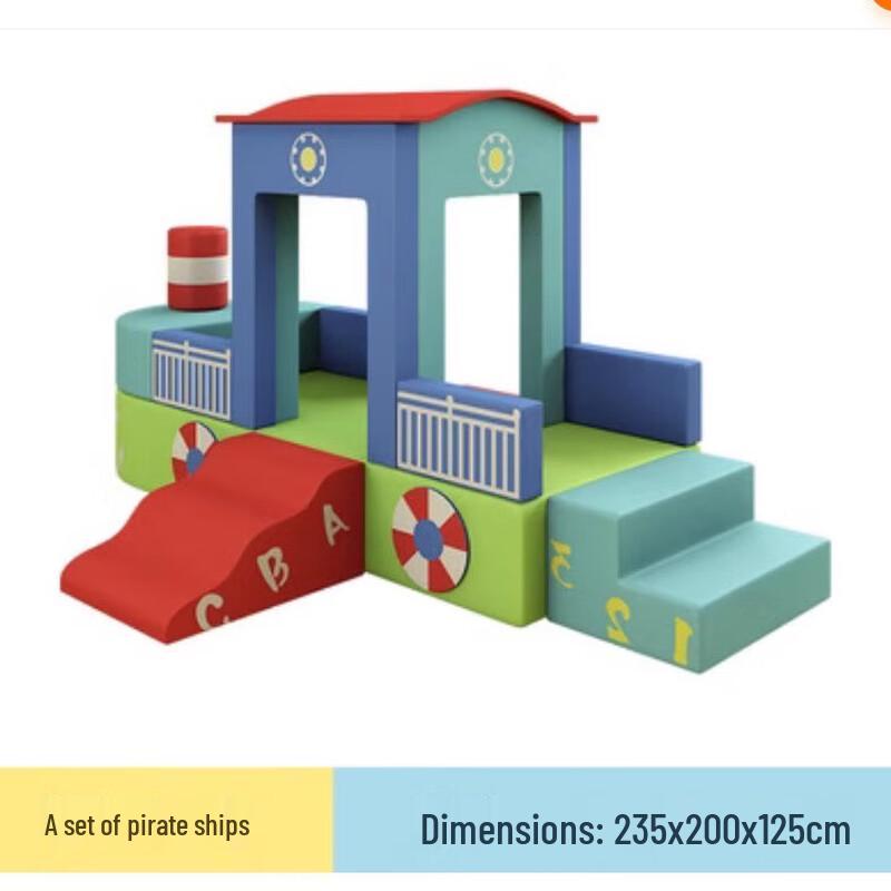 WEZHO Soft Play Pirate Ship