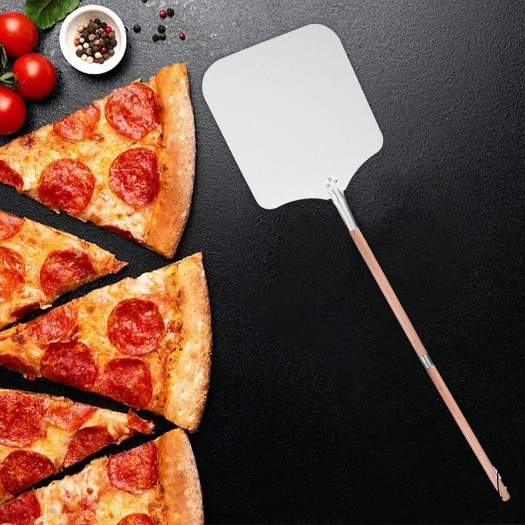 Aluminium Metall Pizzaschieber Schaufel Hausgemachte Ofenzubehör 14 Zoll für Küche Käse