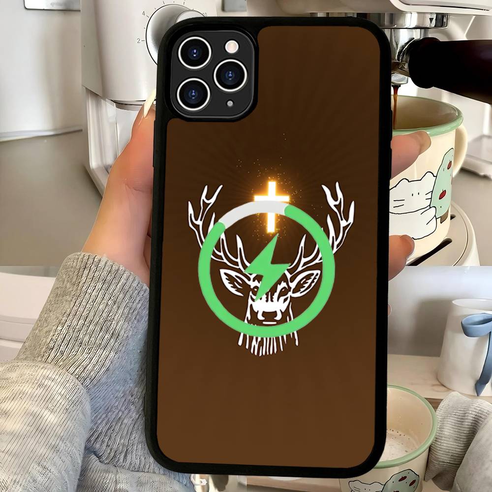 Hi J-Jagermeister Logo Magnetic Wireless Phone Case For IPhone 17 16 15 14 13 12 11 Pro Max Plus Mag Phone Cover