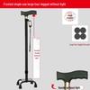 Four-Legged Aluminum Walking Cane with Light, Non-slip, Telescopic, Lightweight, Multi-functional Support for the Elderly
