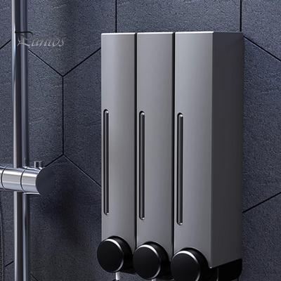 Shower Soap Dispenser Punching Free Wall-Mounted Shampoo Conditioner Dispenser Leakproof Easy To Refill Shampoo Bottle