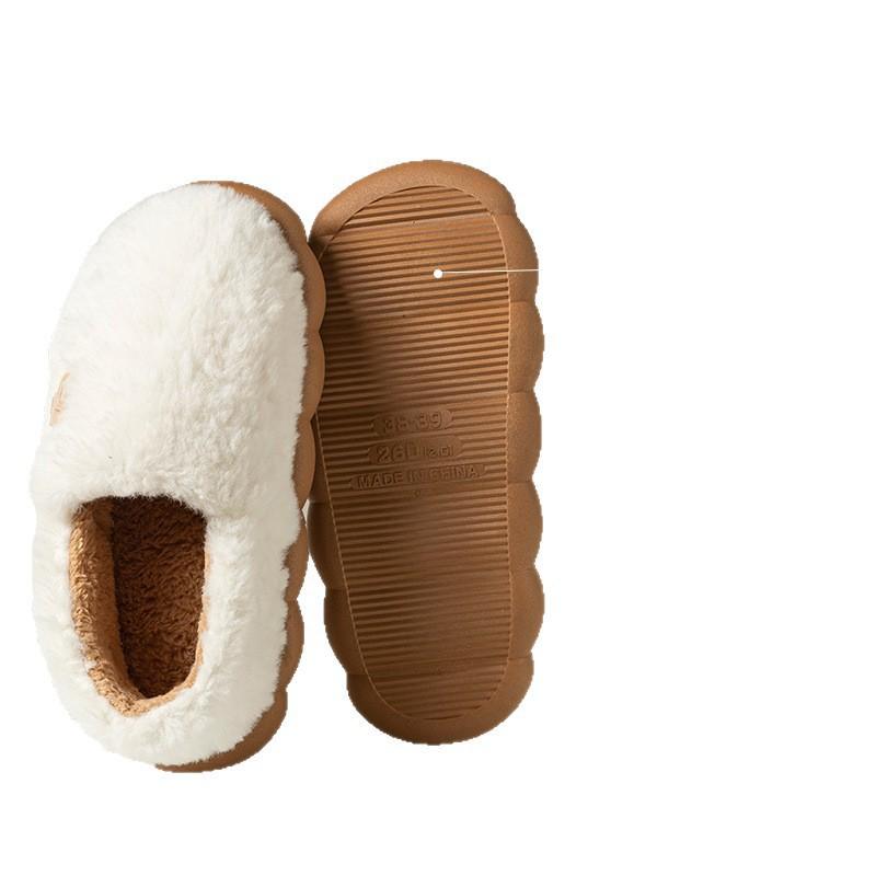 Cotton Slippers Autumn and Winter 2025 New Bag Heel Indoor Home Non-slip Plush Warm Couple Cotton Shoes Outer Wear
