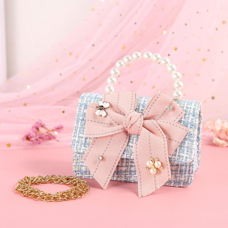

Korean Style Girl Princess Bag Cute Linen Crossbody Bags For Girls Bowknot Hand Bags Toddler Purses And Handbags Gift