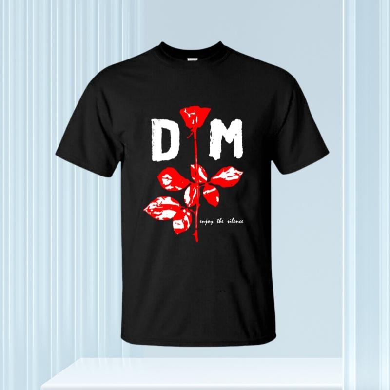 2025 Fantastici T-shirt Uomo Rosa Nero Di Depeche Mode Maglietta Casual Oversize T-shirt A Doppia Faccia Magliette Maschili Grafica