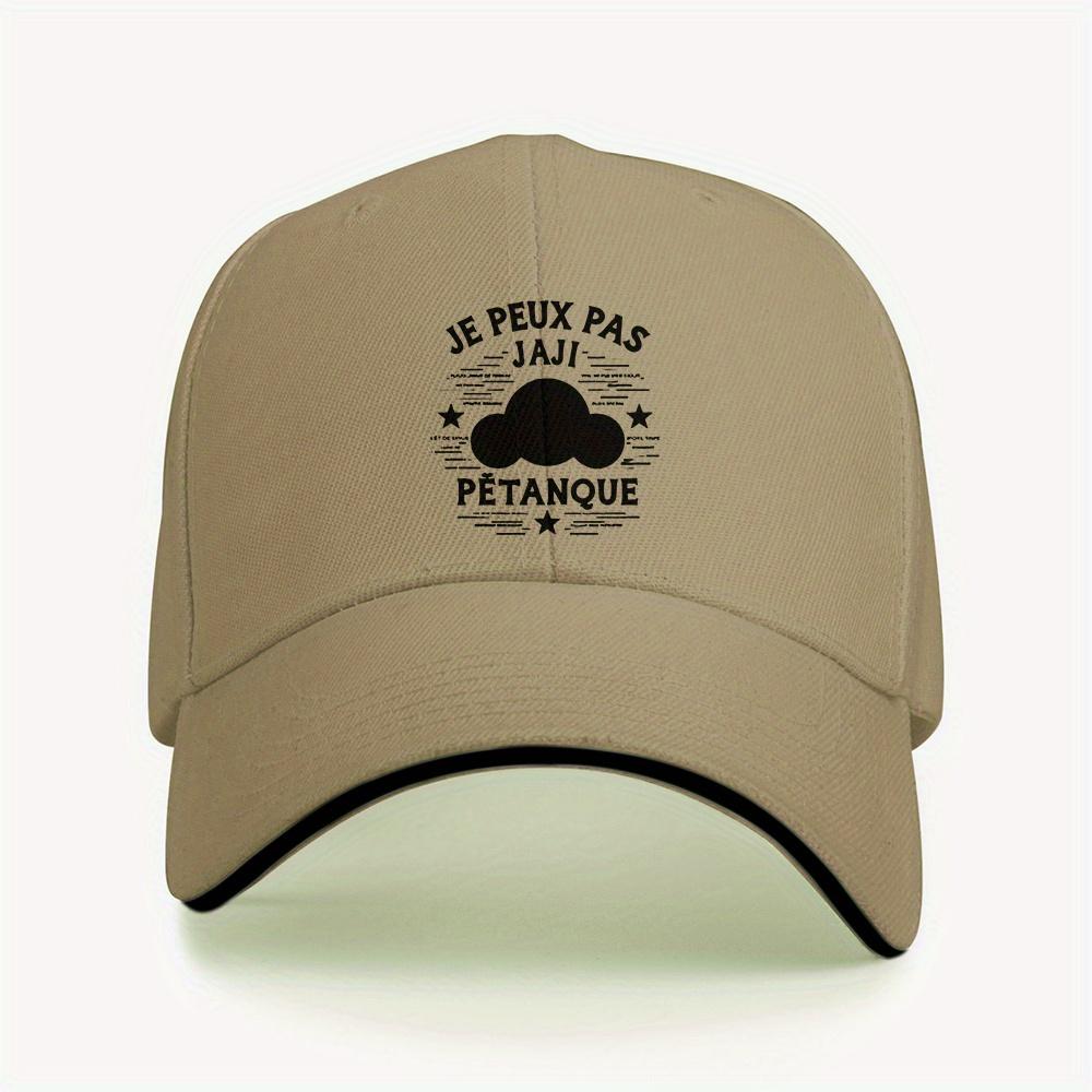 pc Petanque BallsRelated Baseball Cap Breathable Mesh Back Polyester Black with Red White Graphics Perfect