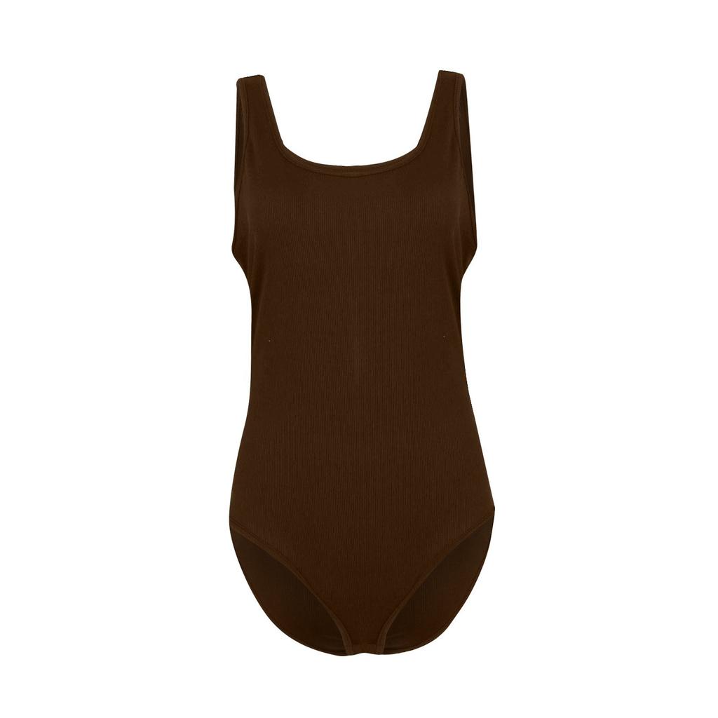 Dámská ležérní sexy móda jednobarevná vesty s knoflíky a žebry na hubnutí