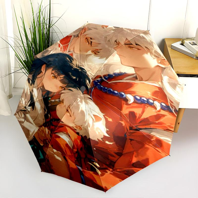 Whispers Cloak Folding Umbrella Portable 8 Paraphenoid Bones Sun Umbrella Three Folds Travel