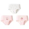 Balabala Girls' 3-Pack Antibacterial Cotton Briefs