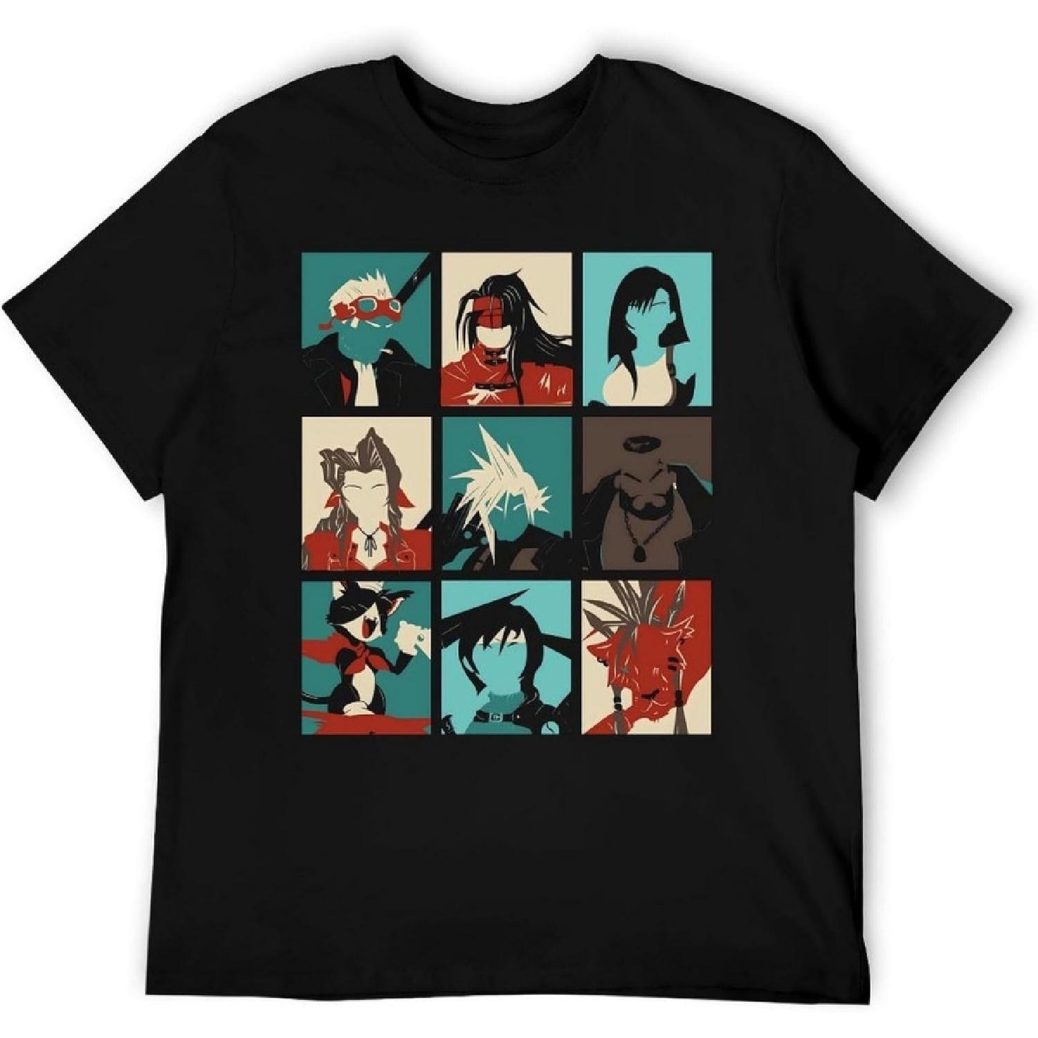 Men’s Pop Art Graphic T-Shirt, Retro Video Game Inspired Cotton Tee, Vintage Colorful Gamer Shirt XXXXXL разноцветный