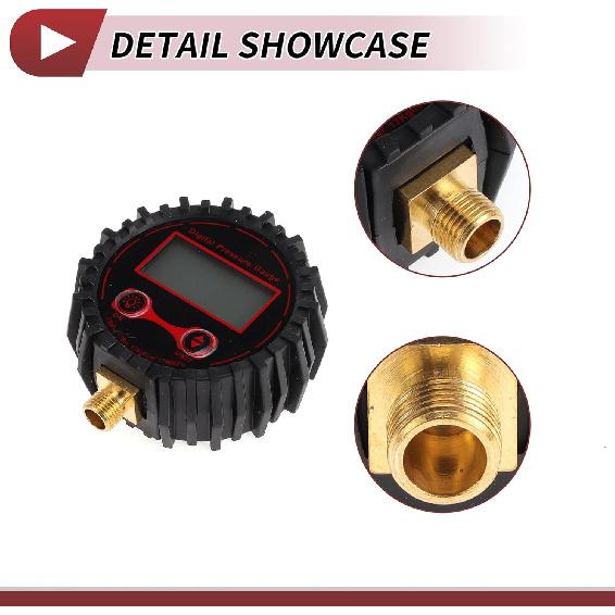 1 Pcs Universal Digital Tire Pressure Gauge M11x1 250PSI Digital Air Pressure Meter for Cars