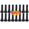 TR414 Tubeless Car Wheel Tire Valve Stems with Dust Caps Black Rubber Caps Tyre Rubber Valves with 20/4 Sets Stems Accessories