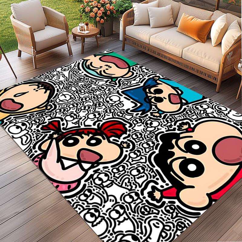 Cartoon comics Print Rug, Washable Floor Carpet, For Entryway Dorm Laundry Room Office Study, Home Decor Birthday Christmas Gift