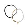 Urban Classics Exchangeable Half Pearl and Chain Necklace (Pack of 2)