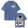 Tokita Ohma Kengan Ashura Anime Clothing Men Women Oversized T-shirts Short Sleeve Washed T Shirt Cotton Tshirt Harajuku Tops