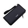 Men's Large Capacity Long Zipper Wallet Wristlet Clutch and Phone Bag