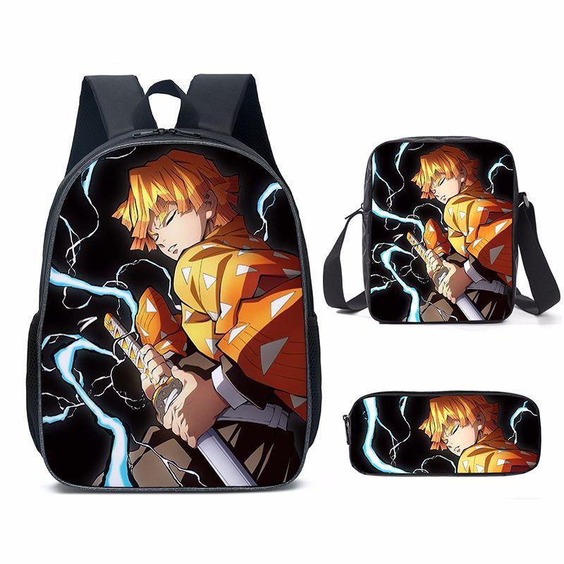 New Cartoon Super Moon Blade Three Piece Backpack Set for Primary and Secondary School Students