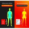 Men Winter  Heating Underwear Washable USB Electric Heated Thermal Fleece Lined T Shirts
