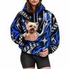 2026 Womens Halloween Print Oversized Hoodie Fall Winter Loose Fit Sweatshirt