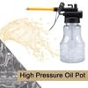 Grease Gun Oil Pump 250ml Plastic Transparent High Pressure Oiler Manual Oiling Gun Lubrication Oil Can Bottle with Rigid Spout