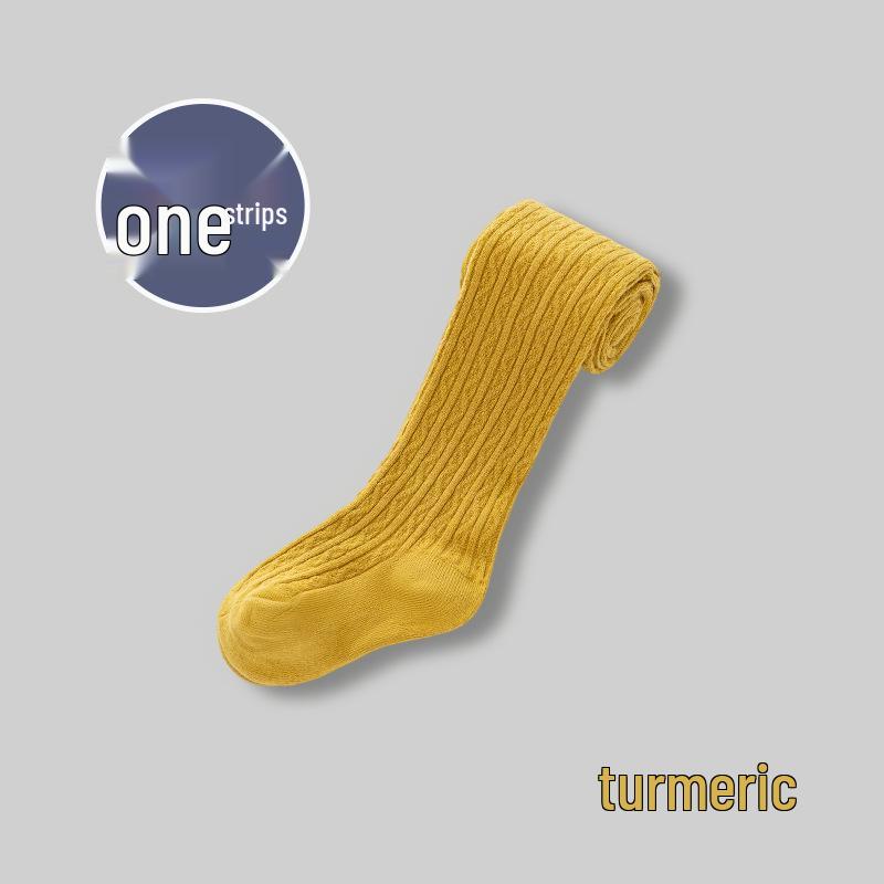 Stickade babystrumpbyxor - Andningsbara vår/höst strumpbyxor för spädbarn med kabelstickad design