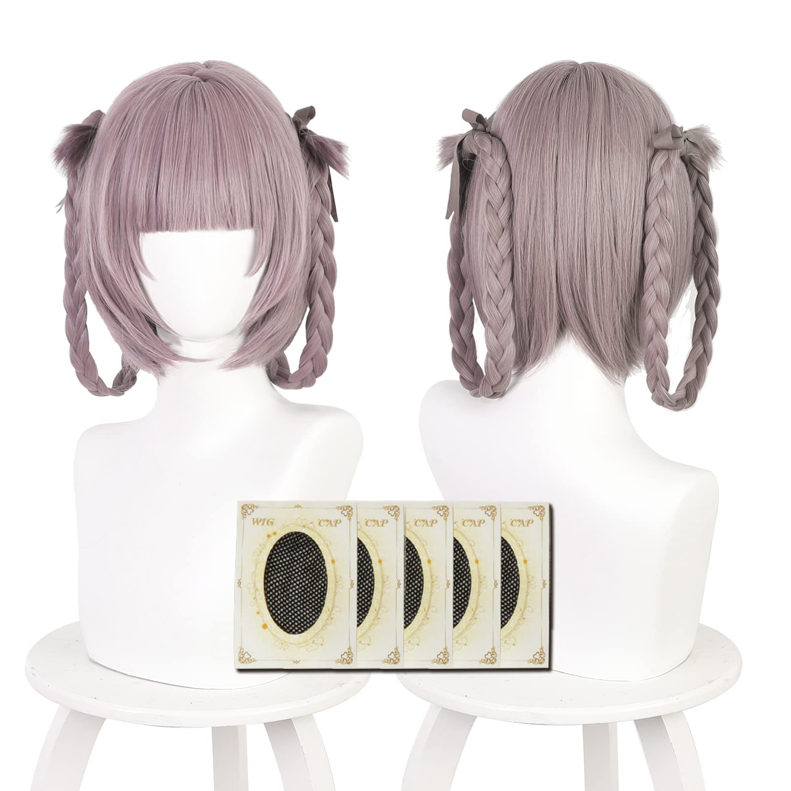 

Cat Castle Yofukashi no Uta Nanakusa Purse Cosplay Anime Costume Perfect for Parties and Includes Wig Net Shepherd s Wig, Heat-Resistant, Accessory, фіолетовий