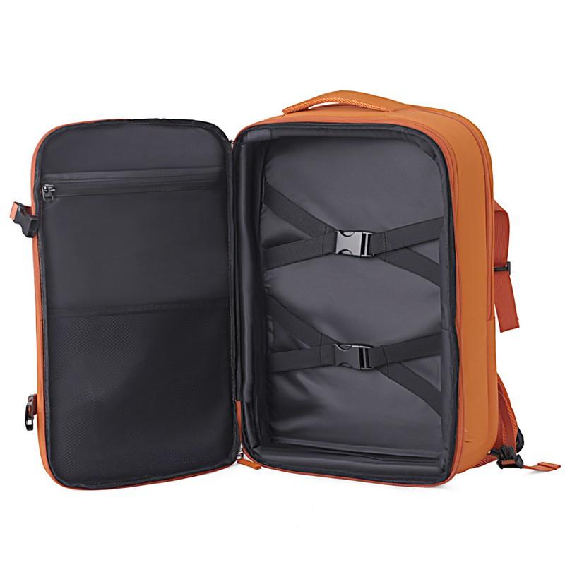 Expansible Travel Backpack 15-inch Laptop Water-Resistant Dry-Wet Separation Design Business Commute Weekend Trip Oxford