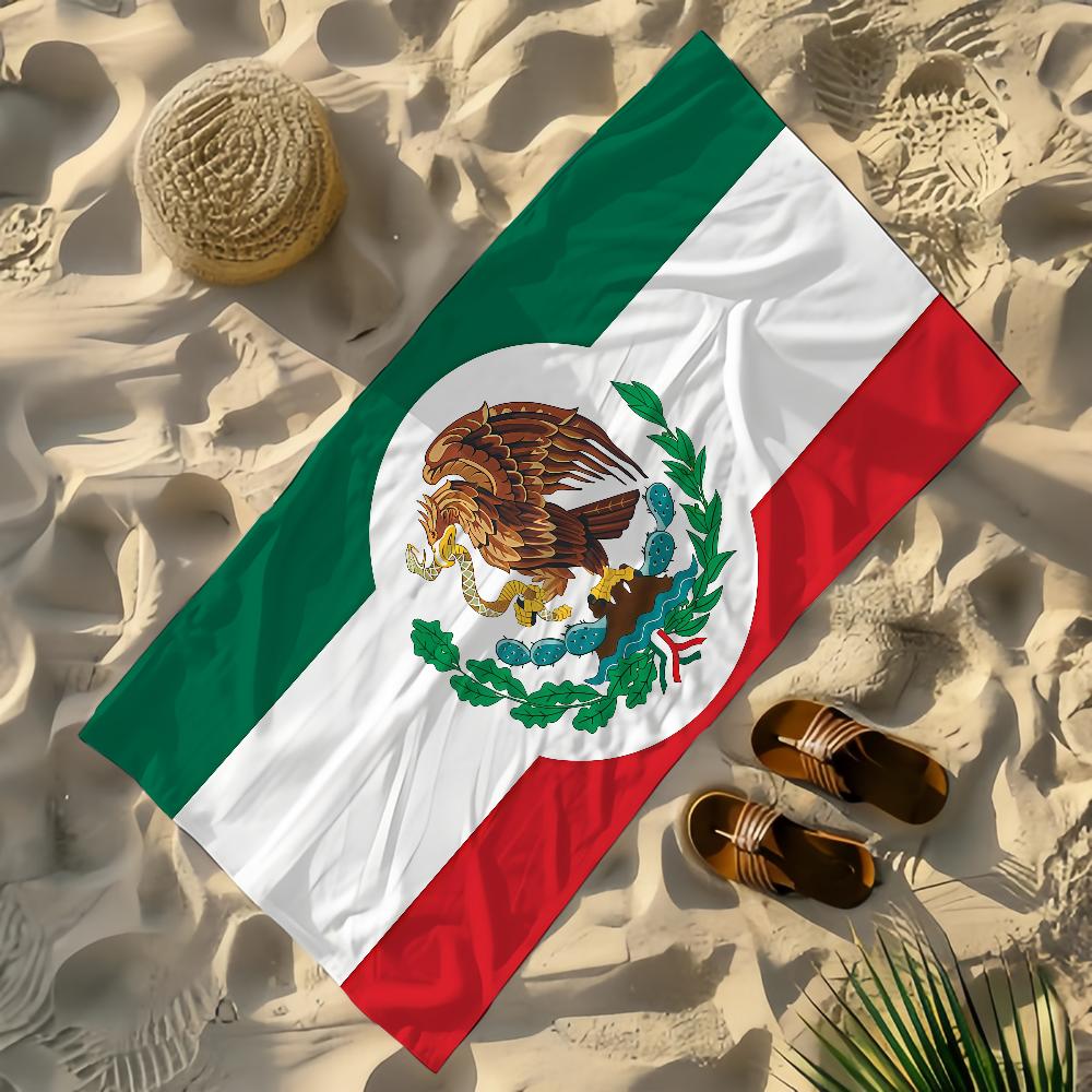 Flag Of MEXICO Towel Yoga Gym Yoga Gym Lightweight Portable for Swimming Beach Travel Sports Accessories Sandproof