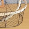 Wrought Iron Storage Basket for Bread, Pastries, Snacks, Fruits, Vegetables, and Eggs.