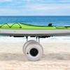 Wide Beach Sand Wheels, 2-Pack Balloon Tires for Kayak Dolly & Boat Trailer, Heavy Load Carrier, All-Terrain Replacement Tires