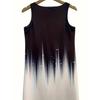 Women Casual Midi Dress Notched Neck Floral Print Sleeveless Clothing