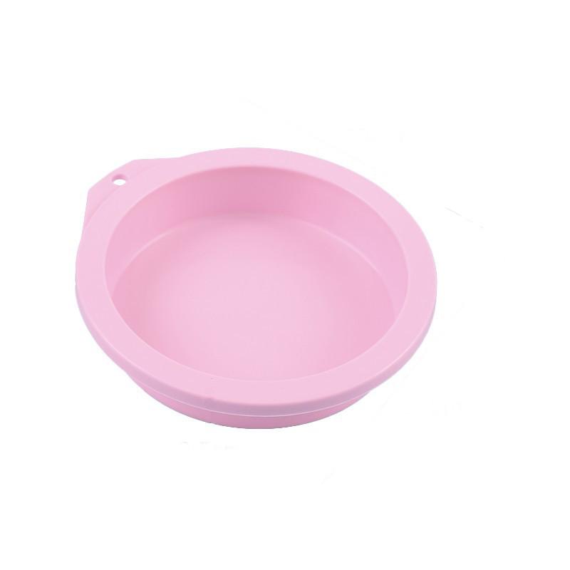 Silicone Round Chiffon Cake Mold, 4/6/8 Inch, No-Cut Layer, Oven & Mousse Baking Pan.