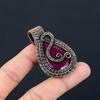 Ruby Pendant Gemstone Jewelry, 999 Copper Wire Wrapped Handmade Pendant, Latest Design Jewelry