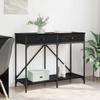 Console Table Black Oak Effect 100 X 39 X 78.5 Cm