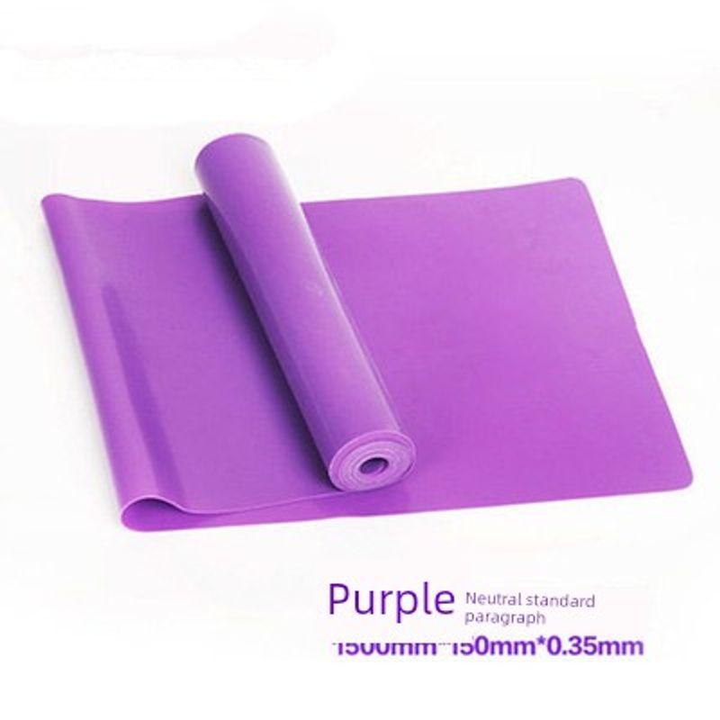 

Эластичная лента для фитнеса женская для дома, эластичная лента, веревка для йоги, лента сопротивления для подъема бедер, мужская для силовых тренировок, лента для растяжки плеч и спины 1.5 m Rally Purple (20 lb)