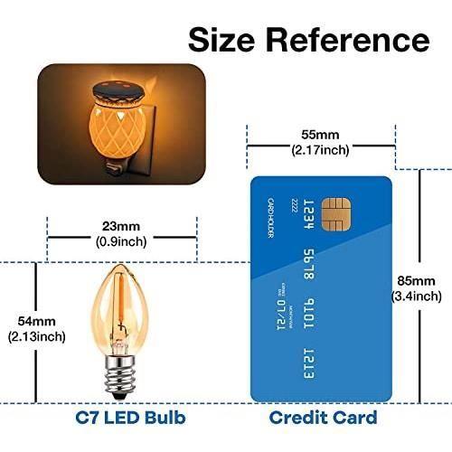 Hcnew ampoule c7 e12 220v led, 0.5w petite ampoule de rechange vintage edison pour veilleuse-guirlande lumineuse à la noix de coco