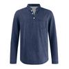 Men's Henley Long Sleeve T-Shirt Vintage Washed Denim Casual Tops Button Down Crew Neck Loose Fit Daily Streetwear for Men