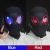1:1 Miles Morales Mask with Movable Eyes Mascara Electric Gwen Spider Helmet Ring Control Halloween Cosplay Mask Toy Man Gift
