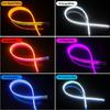 2Pcs 12V Led Guide Strip Headlight for Car Daytime Running Lights Turn Signal Bulb DRL Sequential Switchback 30cm/45cm/60cm Dome Lights 6