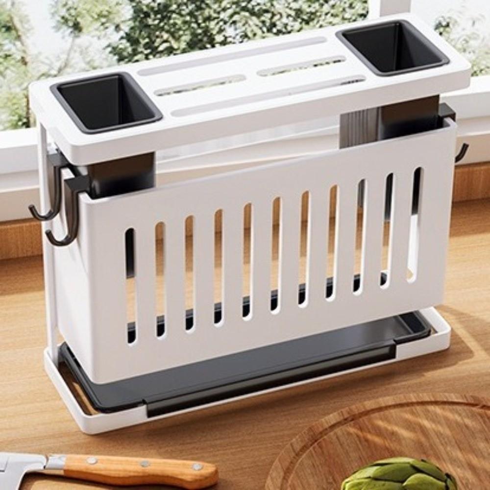 Detachable Kitchen Storage Rack Carbon Steel Cutlery Display Organizer Drain Rack  Home Storage