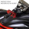Motorcycle Grip Lock Heavy Duty Anti Theft Helmet and Brake Lock Secures Bike Scooter Moped ATV Motorcycle Handlebar Lock