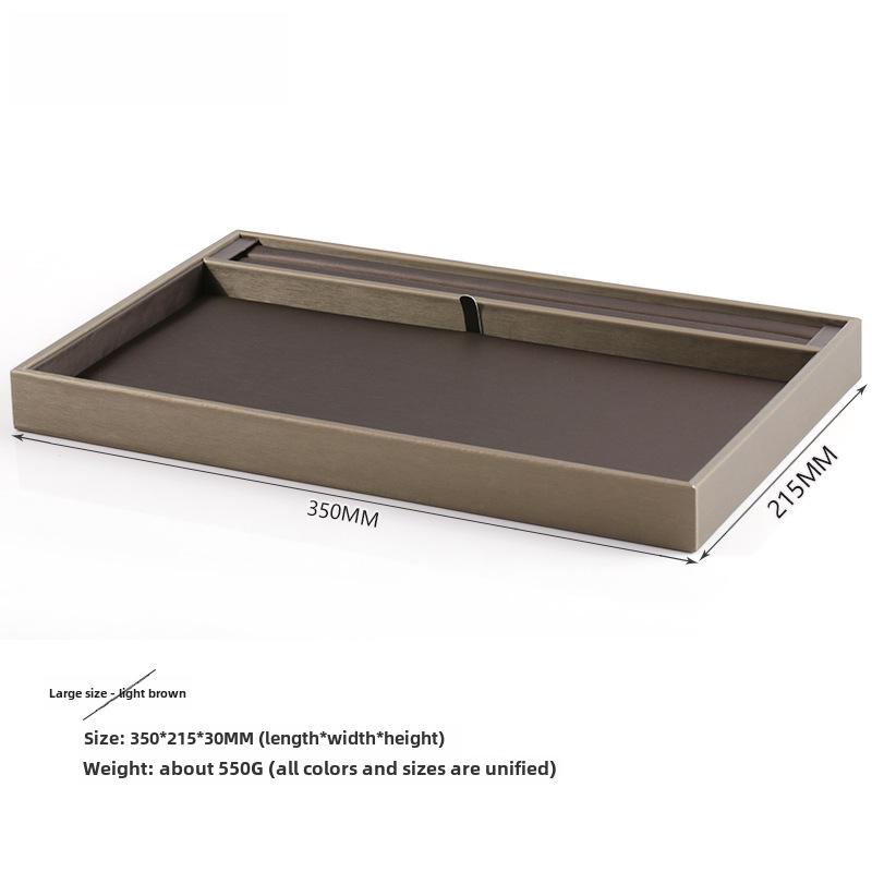 Digu PU Leather Jewelry Display Tray for Rings and Bracelets