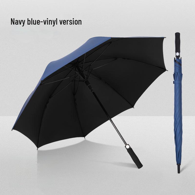 Extra Large Windproof Golf Umbrella with Long Handle, Sun Protection, and Customizable Logo