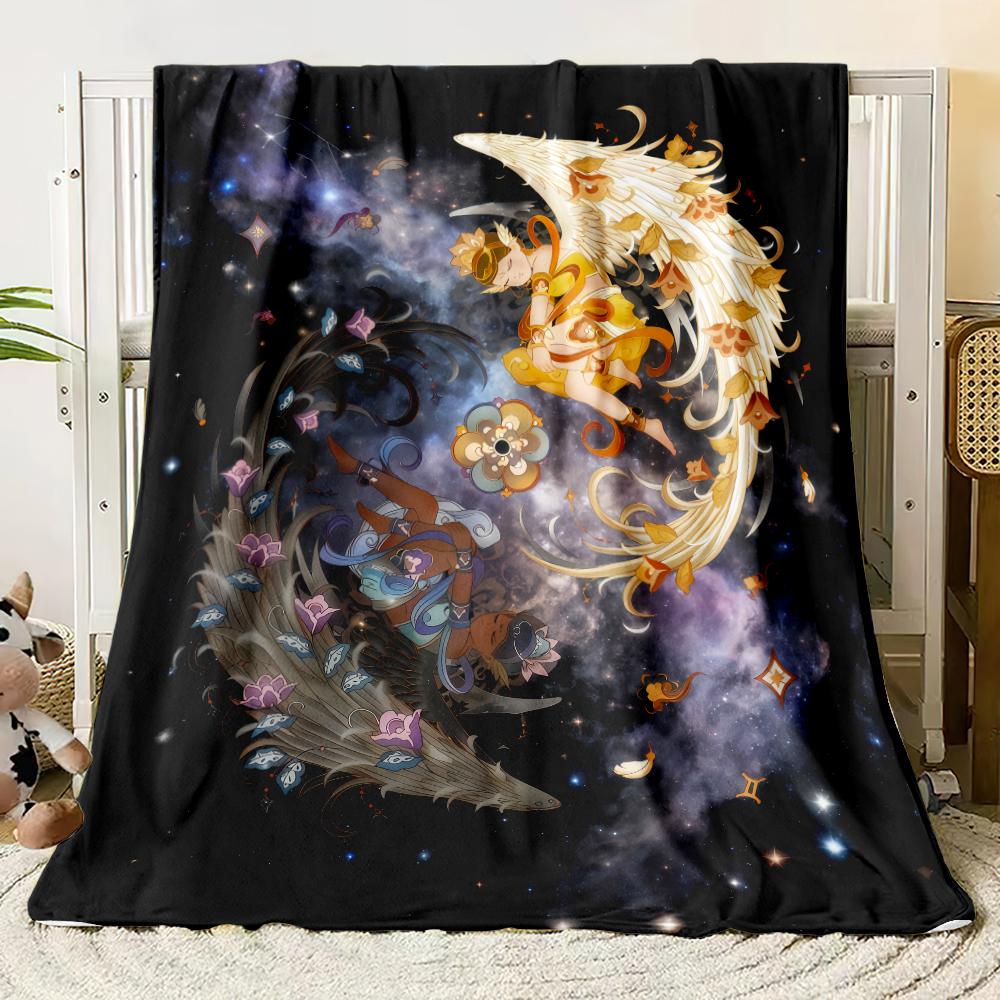 The Twelve Zodiac Signs Thin Blanket Bedrooms,living Rooms,sofas,offices,napping,camping,outings,girls' Gifts Custom Blanket
