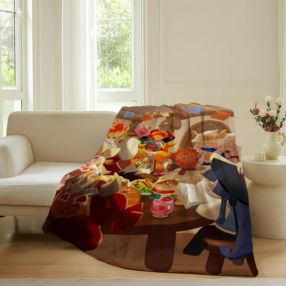 Klassisches Spiel C-Cookie Run-Kingdom Decke Warm Weich Geeignet Für Schlafzimmer Sofa Bett Wohnzimmer Büro Reise Camping Geschenke