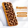 Leopard Print Phone Case For Samsung Galaxy S26 Ultra S25 Edge S24 Plus S23 FE S22 A17 A54 A55 A56 A57 5G Magnetic For Magsafe Matte Cover