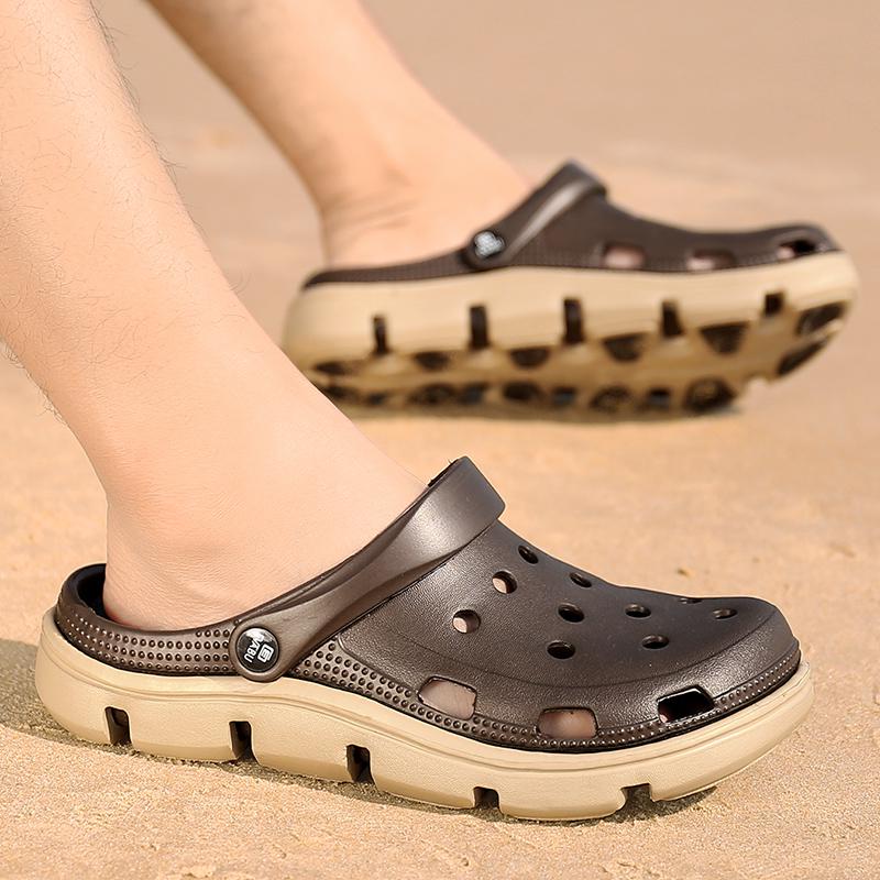 Nová móda Ultralehké pánské boty s dírkou Sandály Plážová obuv