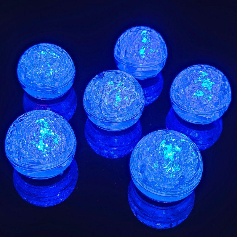 LED Ice Cube Bath Toys - Water-Activated Light-Up Balls for Babies, Bars, and Events